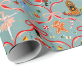 Weihnachtsfeiertag - Nutcracker Geschenkpapier (Rolleneckpunkt)