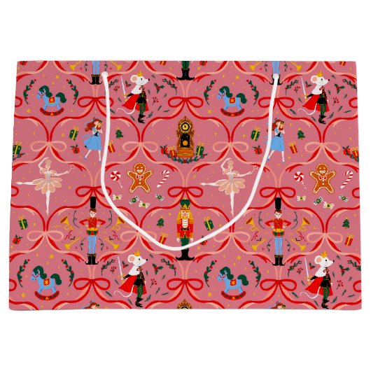 Weihnachtsfeiertag - Nutcracker Große Geschenktasc Geschenktüte (Vorderseite)