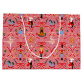 Weihnachtsfeiertag - Nutcracker Große Geschenktasc Geschenktüte (Rückseite)
