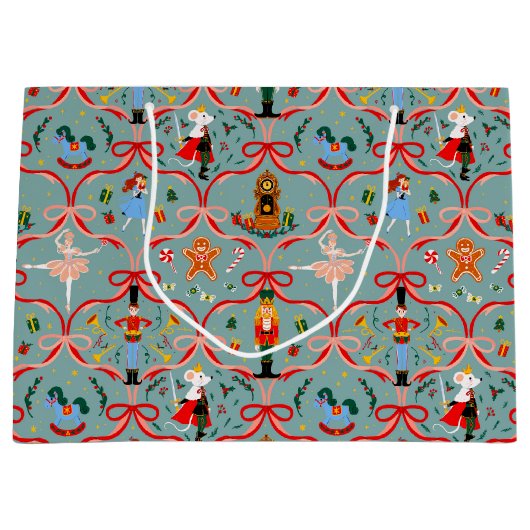 Weihnachtsfeiertag - Nutcracker Große Geschenktüte (Vorderseite)