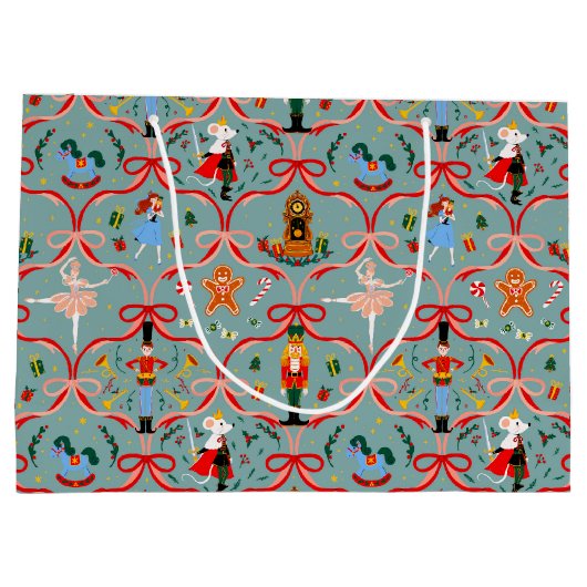 Weihnachtsfeiertag - Nutcracker Große Geschenktüte (Rückseite)