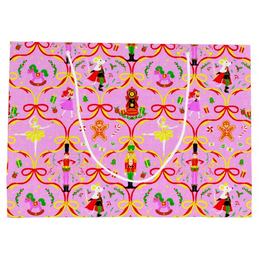 Weihnachtsfeiertag - Nutcracker Große Geschenktüte (Rückseite)