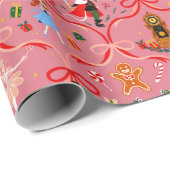 Weihnachtsfeiertag - Nutcracker Wrapping Paper Geschenkpapier (Rolleneckpunkt)