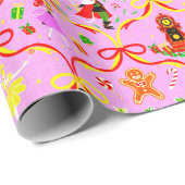 Weihnachtsfeiertag - Nutcracker Wrapping Paper Geschenkpapier (Rolleneckpunkt)