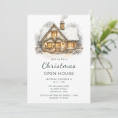 Weihnachtsfeiertag Open House Einladung (Stehend Vorderseite)