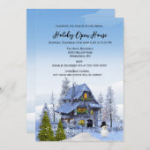 Weihnachtsfeiertag Open House Einladung (Vorne/Hinten)