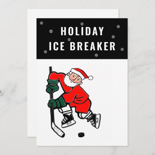 Weihnachtsfeiertag Open House Party Einladung (Vorne/Hinten)