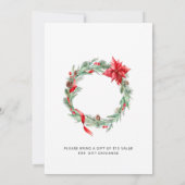 Weihnachtsfeiertag Ornament Exchange Party Einladung (Rückseite)