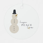 Weihnachtsfeiertag-Ornament Ornament Aus Metall (Vorderseite)