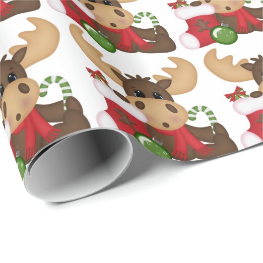 Weihnachtsfeiertag Packpapier (Rolleneckpunkt)