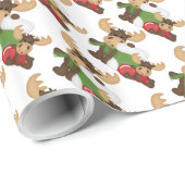 Weihnachtsfeiertag Packpapier (Rolleneckpunkt)