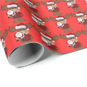 Weihnachtsfeiertag Packpapier (Rolleneckpunkt)