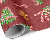Weihnachtsfeiertag Packpapier (Rolleneckpunkt)