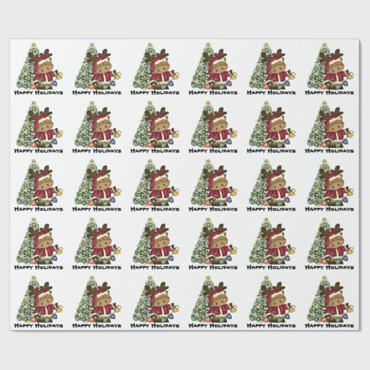 Weihnachtsfeiertag Packpapier (Flach)