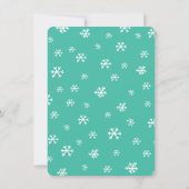 Weihnachtsfeiertag Pajama-Party Einladung (Rückseite)