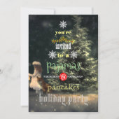 Weihnachtsfeiertag Pajamas & Pancakes Party Einladung (Vorderseite)