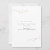 Weihnachtsfeiertag Palmen Bäume Küstenstreifen Ankündigung (Rückseite)