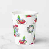 Weihnachtsfeiertag Pappbecher (Rückseite)