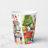 Weihnachtsfeiertag Pappbecher (Rückseite)