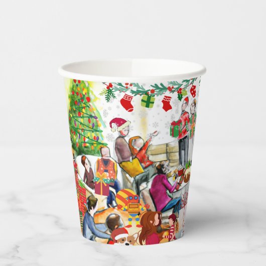 Weihnachtsfeiertag Pappbecher (Links)