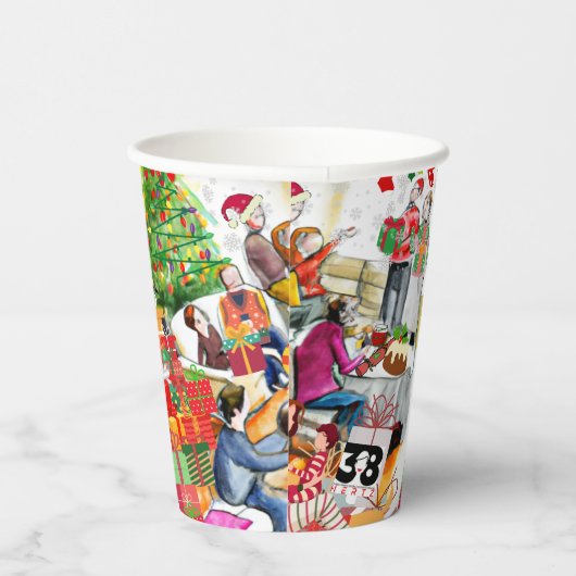 Weihnachtsfeiertag Pappbecher (Rechts)