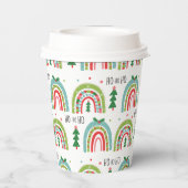 Weihnachtsfeiertag Pappbecher (Rückseite)