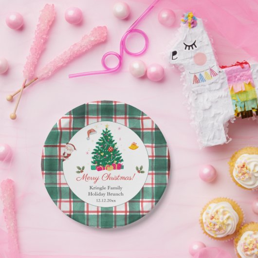Weihnachtsfeiertag Pappteller (Party)