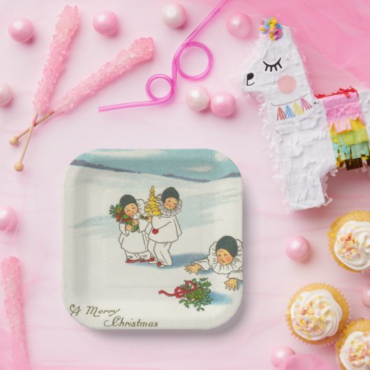 Weihnachtsfeiertag Pappteller (Party)