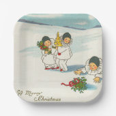 Weihnachtsfeiertag Pappteller (Vorderseite)