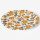 Weihnachtsfeiertag Pappteller (Schrägansicht)