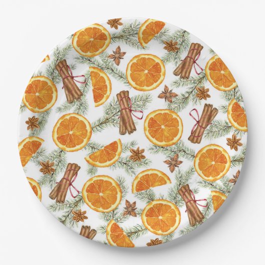 Weihnachtsfeiertag Pappteller (Vorderseite)