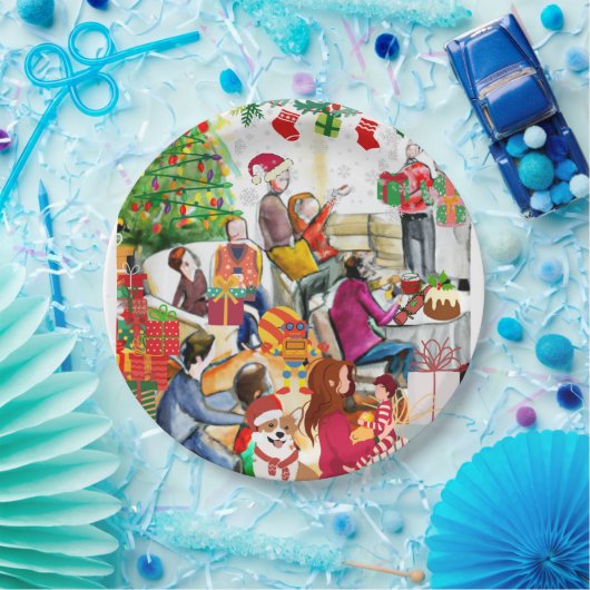 Weihnachtsfeiertag Pappteller (Party)