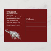 Weihnachtsfeiertag Party Ankündigungspostkarte (Rückseite)