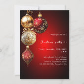 Weihnachtsfeiertag Party Einladung (Vorderseite)