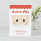 Weihnachtsfeiertag Party Einladung (Stehend Vorderseite)