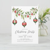 Weihnachtsfeiertag Party Einladung (Stehend Vorderseite)