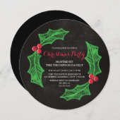 Weihnachtsfeiertag-Party Einladung (Vorne/Hinten)