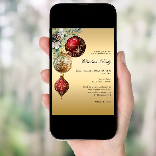 Weihnachtsfeiertag Party Einladung