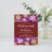 Weihnachtsfeiertag Party Einladung Postkarte (Stehend Vorderseite)