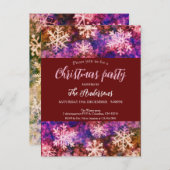 Weihnachtsfeiertag Party Einladung Postkarte (Vorne/Hinten)