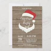 Weihnachtsfeiertag Party Einladung Weihnachtsmann (Vorderseite)