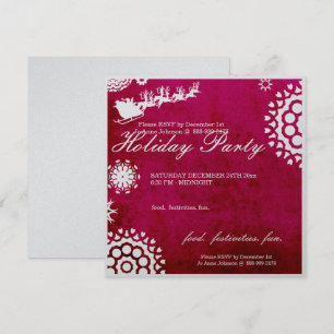 Weihnachtsfeiertag Party Einladung Weihnachtsmann