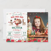 Weihnachtsfeiertag Party Geburtstag Foto Einladung (Vorderseite)