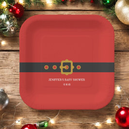 Weihnachtsfeiertag Party Pappteller