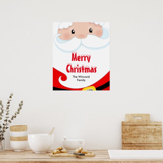 Weihnachtsfeiertag Party unterzeichnen Poster (Küche)