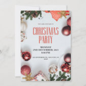 Weihnachtsfeiertag personalisieren einladung (Vorderseite)