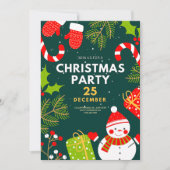 Weihnachtsfeiertag personalisieren einladung (Vorderseite)