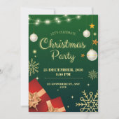 Weihnachtsfeiertag personalisieren einladung (Vorderseite)
