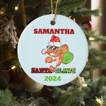 Weihnachtsfeiertag Personalisiert Keramik Ornament<br><div class="desc">Dieses Design kann in dem Bereich personalisiert werden, der durch das Ändern des Fotos und/oder Textes zur Verfügung gestellt wird. Sie können auch angepasst werden, indem Sie auf Vorlage personalisieren klicken und dann auf die Schaltfläche klicken, um weitere Optionen anzupassen, um die Hintergrundfarbe zu löschen oder zu ändern, Text hinzuzufügen,...</div>