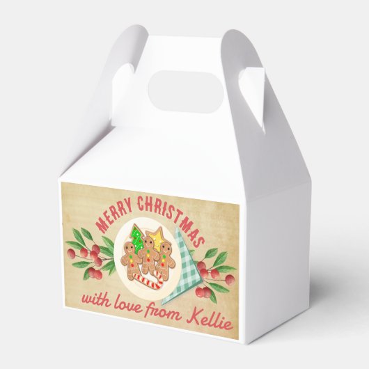 Weihnachtsfeiertag personalisierte Kochbox Leckere Geschenkschachtel (Vorderseite)